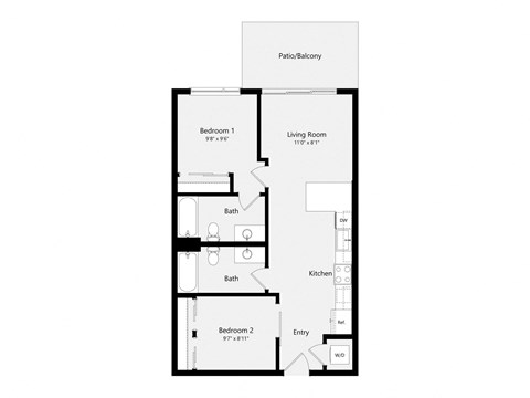 a floor plan of a house with an open floor plan